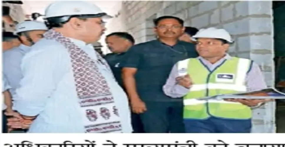 Bhilwara मुख्यमंत्री ने राजस्थान भवन के पुनर्निर्माण कार्यों का किया निरीक्षण