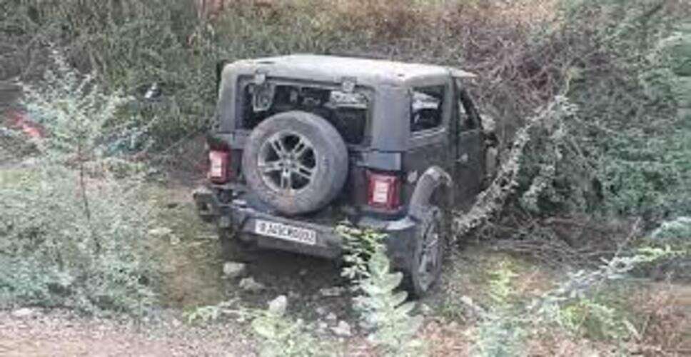 बूंदी में सड़क हादसा, कार पलटने से एक युवक की मौत, दूसरा गंभीर घायल