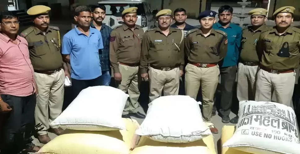 Sriganganagar पुलिस की कार्रवाई कर 33 किलो डोडा पोस्त सहित दो को दबोचा, कार जब्त