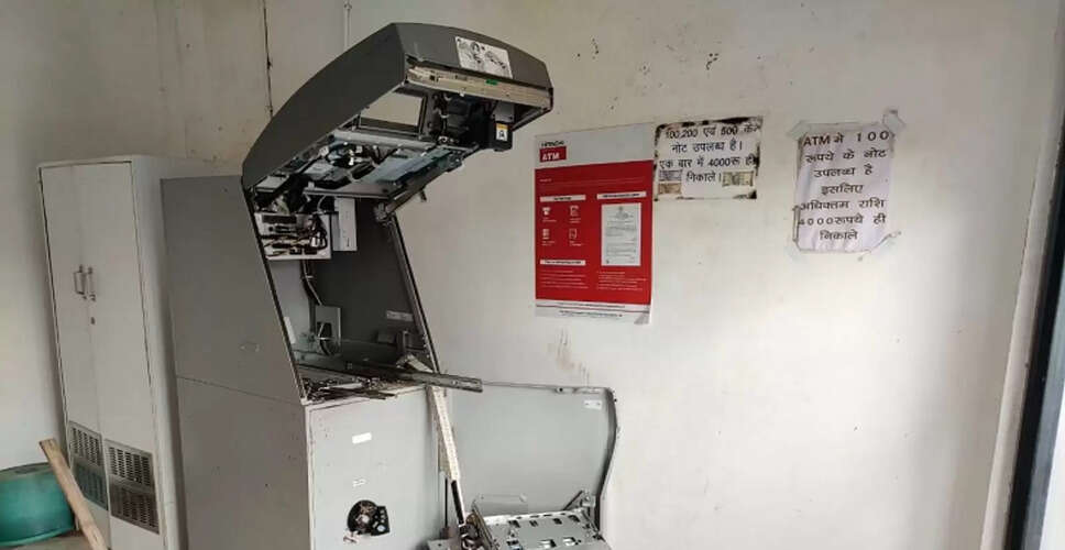 Rajasthan Breaking News:जयपुर में हिताची कंपनी के एटीएम को लूटने की कोशिश, कैश बॉक्स के नहीं टूटने से बचे लाखो रूपए