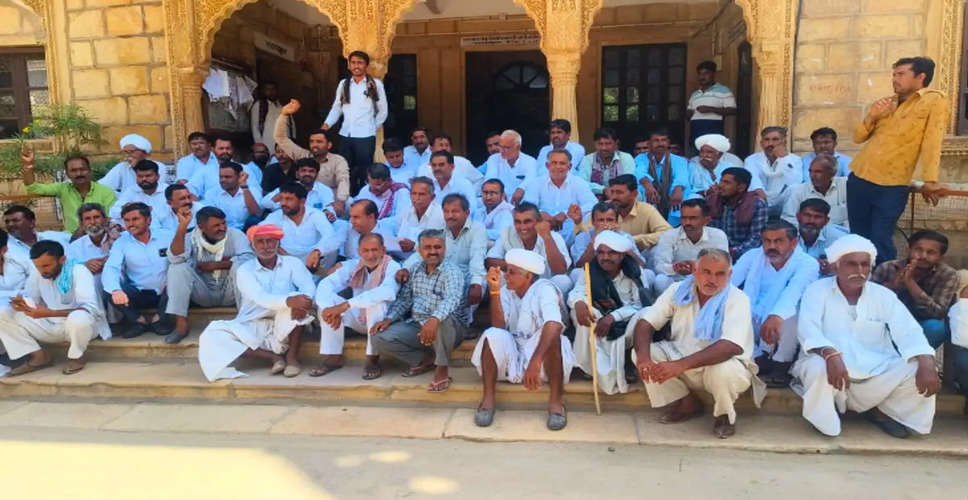 Jaisalmer सिंचाई का पानी नहीं मिलने से किसानों का धरना जारी, आंदोलन की चेतावनी