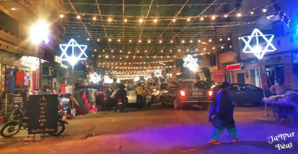 जगमग Jaipur बाजार,  8 दिन तक एमआई रोड पर देखिए रोशनी