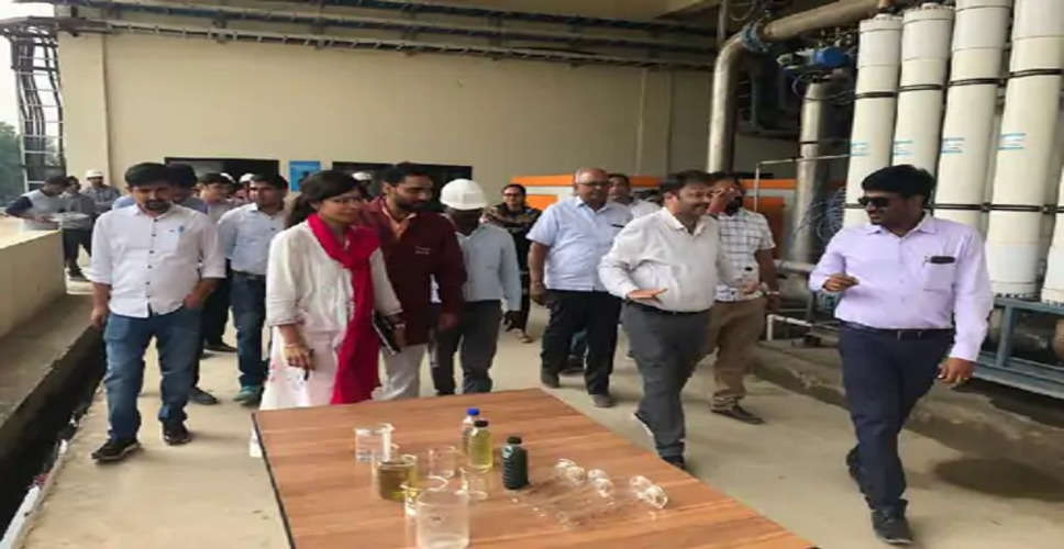 Pali में जयपुर की प्रदूषण नियंत्रण मंडल टीम ने ट्रीटमेंट प्लांट का किया निरीक्षण, रंगीन पानी बहने पर नाराजगी