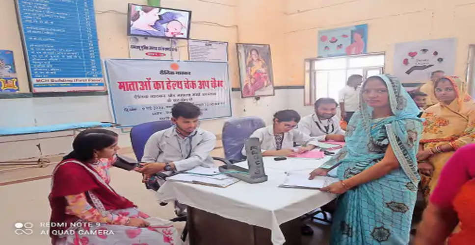 Bhilwara स्वास्थ्य जांच शिविर में 65 महिलाओं के स्वास्थ्य की जांच की 