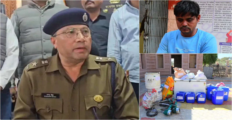 बाड़मेर पुलिस ने 39 किलो 777 ग्राम एमडी के साथ फैक्ट्री पकड़ी, 80 करोड़ रुपए का माल जब्त