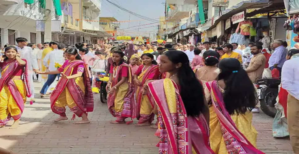 Bhilwara में मनाई गई भगवान महावीर जयंती, भव्य शोभा यात्रा निकाली गई