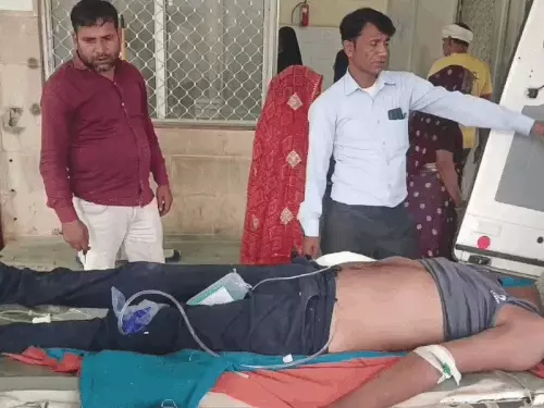 अलवर में दर्दनाक हादसा: थ्रेसर मशीन में फंसा किसान का हाथ, कोहनी से कटा