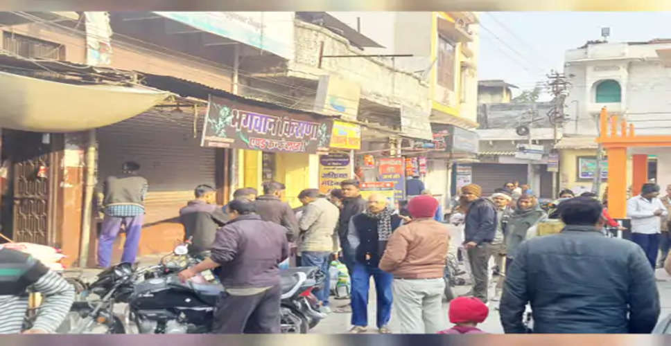 Bhilwara शाहपुरा में चार दुकानों से चोरी से व्यापारियों में आक्रोश