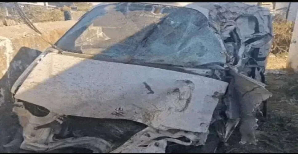 नागौर में दर्दनाक सड़क हादसा, झपकी आने से बेकाबू ईको कार पलटी, दो युवकों की मौत