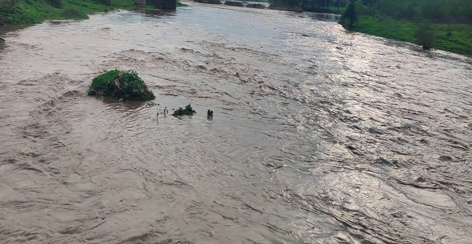 Jhalawar सुनेल-पिड़ावा में दो इंच बारिश, पहली बार नाले ओवरफ्लो हुए