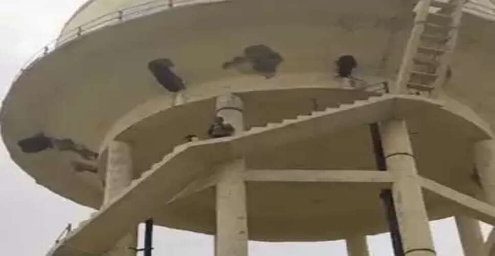 Karoli बिजली आपूर्ति बहाल करने की मांग, टंकी पर चढ़ा युवक