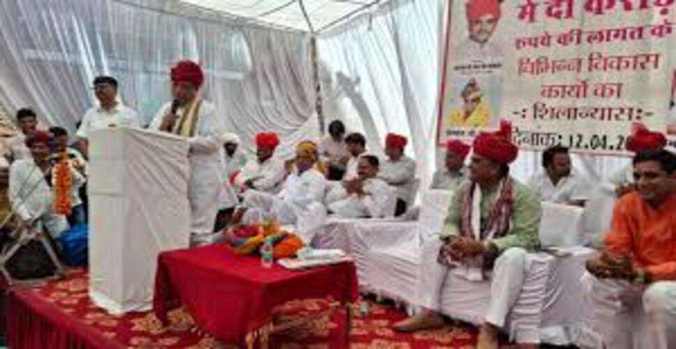 भीलवाड़ा में 2 करोड़ के विकास कार्यों का शिलान्यास, मंत्री जोराराम कुमावत का दौरा