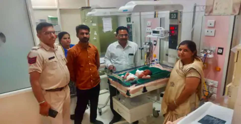 Bhilwara शहर के एक निजी अस्पताल के पार्क में मिला नवजात शिशु 