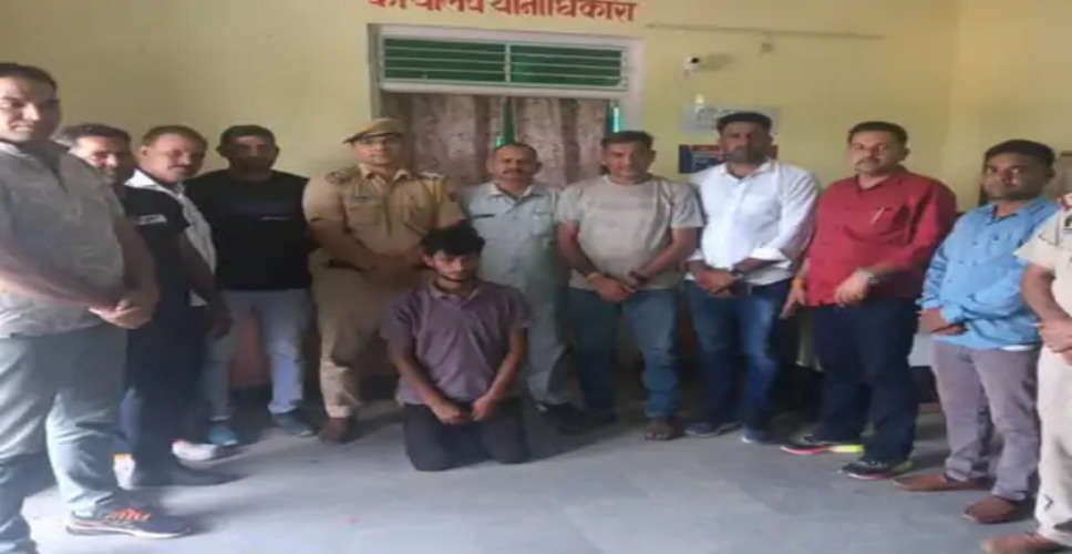 Dausa बांदीकुई में पुलिस ने इनामी आरोपी को हिरासत में लिया 