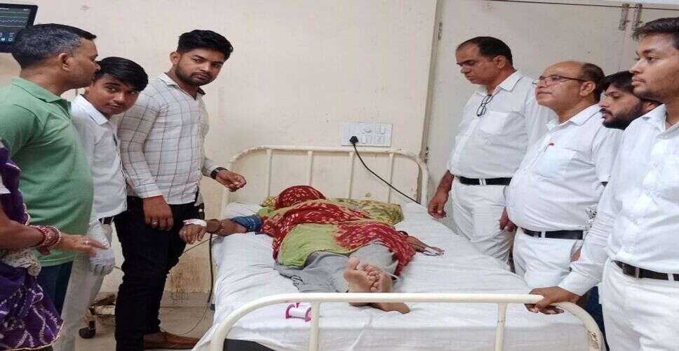 चूरू में जमीनी विवाद से परेशान विवाहिता ने जहरीला पदार्थ खाया, अस्पताल में भर्ती