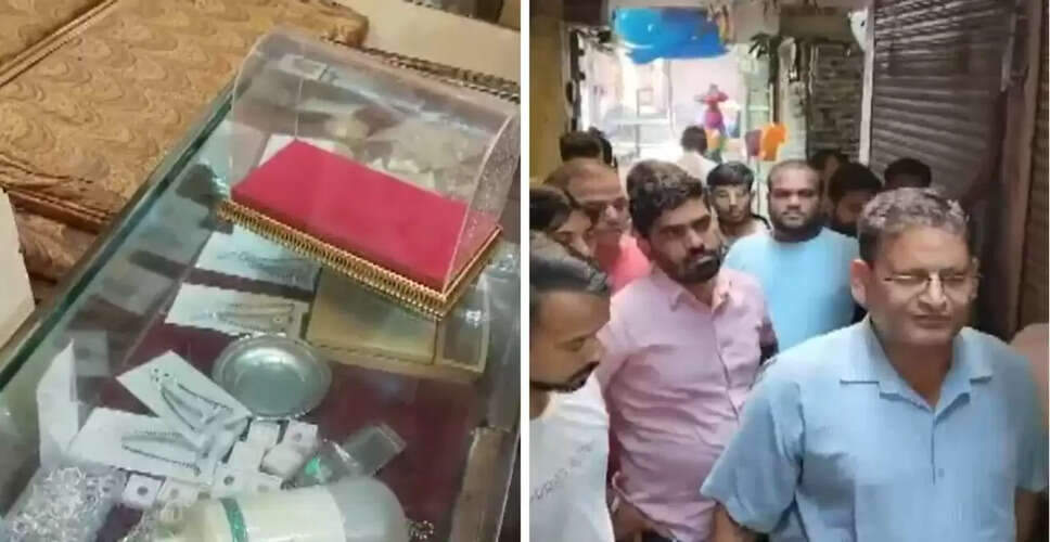 अलवर में ज्वेलरी शॉप चोरी का खुलासा, 12 लाख के जेवर बरामद