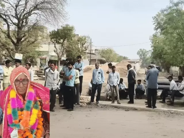 नागौर में बुजुर्ग महिला की निर्मम हत्या पर बवाल, गिरफ्तारी की मांग को लेकर परिजन धरने पर बैठे