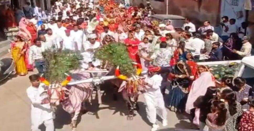 राजसमंद में परंपरा और संस्कृति का अनोखा संगम, बैलगाड़ी में भरा मायरा बना आकर्षण का केंद्र