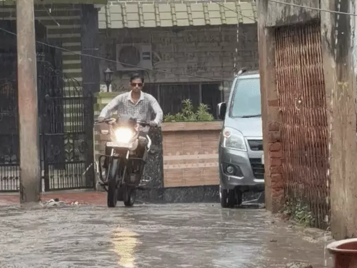 10 दिन बाद नदबई में फिर मेहरबान हुआ मानसून, झमाझम बारिश से मौसम सुहाना; किसानों के चेहरे खिले