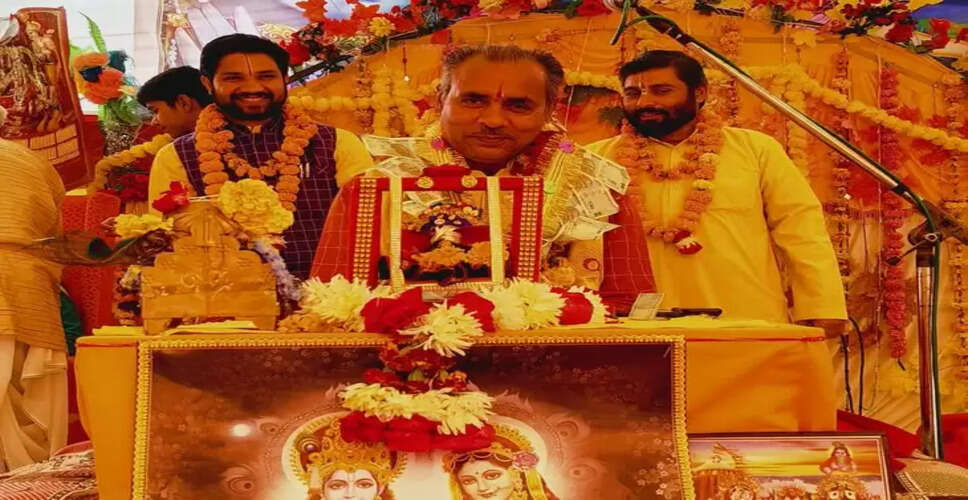 Karoli भागवत कथा सुन विभोर हुए श्रोता, सजाई झांकी