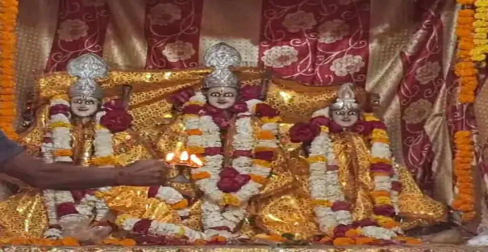 रामनवमी पर श्री सीताराम मंदिर में धूमधाम से मनाया गया राम जन्मोत्सव
