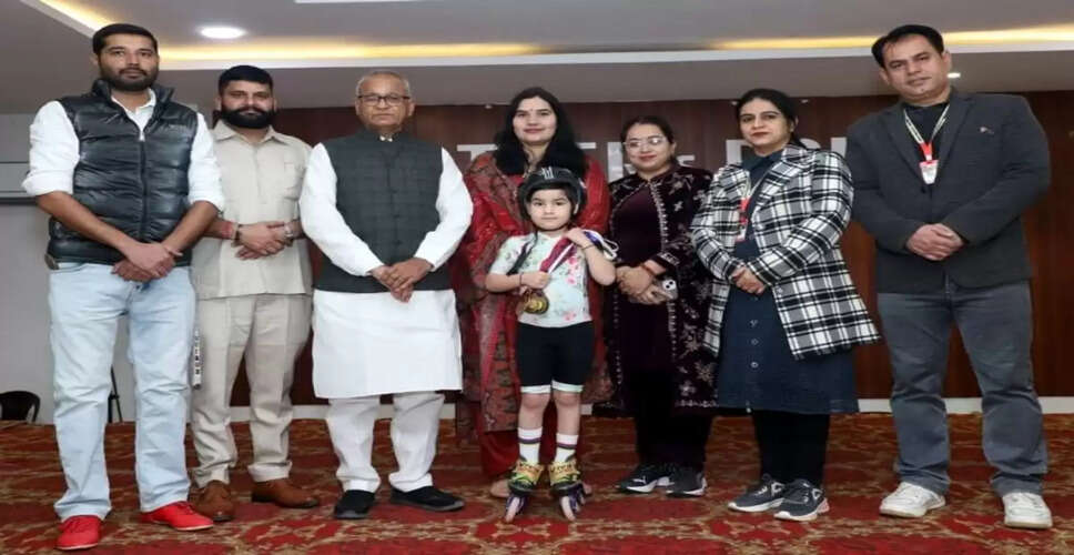 श्रीगंगानगर की 5 साल की नन्ही स्केटर गर्विता का राष्ट्रीय टूर्नामेंटों में चयन