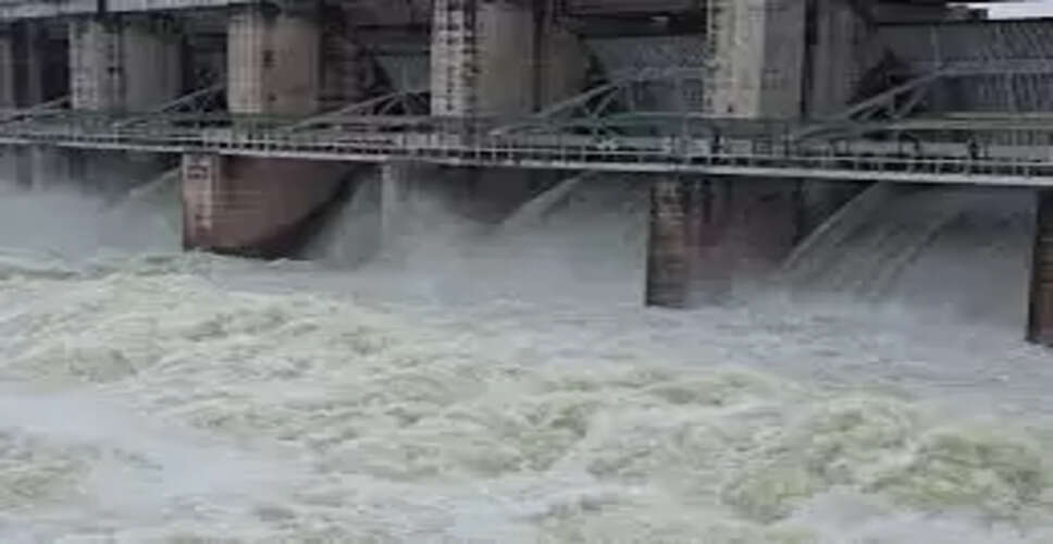 करौली में भारी बारिश से बाढ़ जैसे हालात: पांचना बांध के चार गेट खोले, 2650 क्यूसेक पानी की निकासी