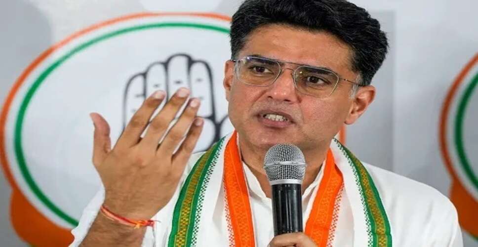 सचिन पायलट ने मुख्यमंत्री को लिखा पत्र, बीसलपुर का अतिरिक्त पानी टोरड़ी-घारेड़ा सागर में डालने और टोंक को रेल से जोड़ने की मांग