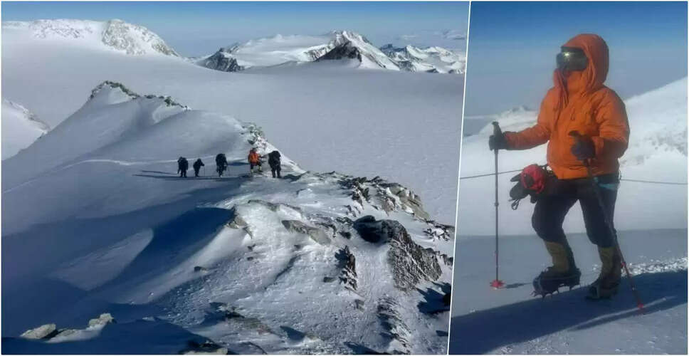 उदयपुर की बेटी मनस्वी अग्रवाल ने अंटार्कटिका की सबसे ऊंची चोटी पर फहराया तिरंगा, रचा इतिहास