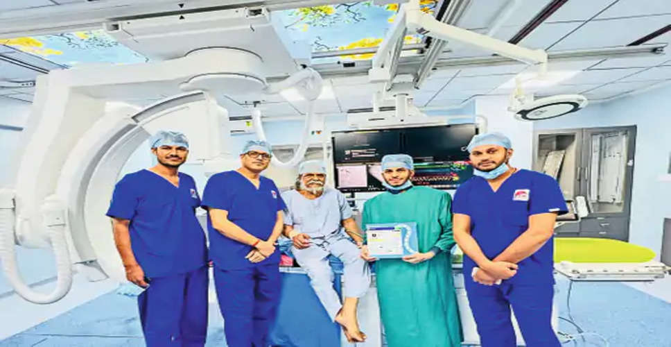 Bhilwara सिम्स अस्पताल में आधुनिक तकनीक से लगाया स्टंट