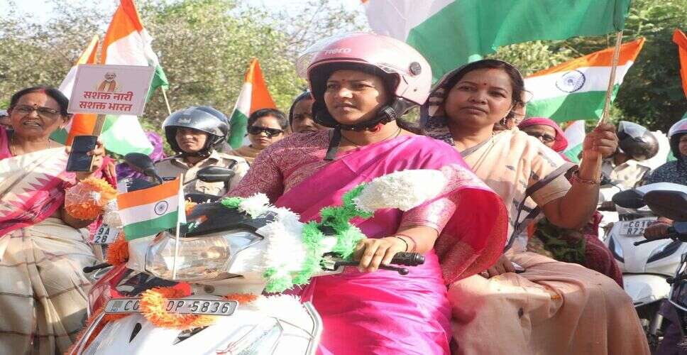 झुंझुनूं में नारी शक्ति बंधन रैली, महिलाओं ने राष्ट्र निर्माण का लिया संकल्प