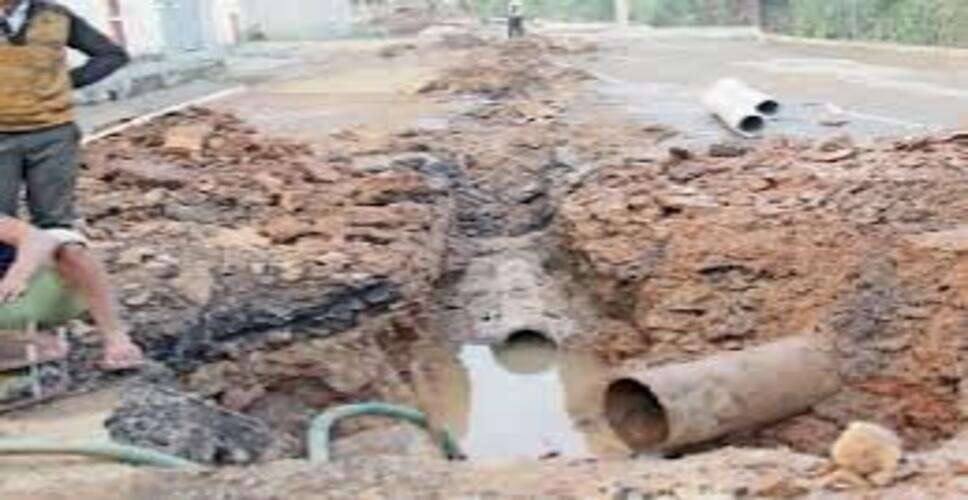 कोटा में सीवरेज खुदाई के दौरान फिर बने ब्लास्ट जैसे हालात, पाइपलाइन टूटी, पानी सप्लाई प्रभावित