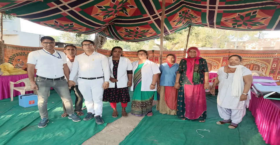 Jalore के मेले में मरीजों को शुद्ध के लिए युद्ध अभियान, 5 गांवों के क्लस्टर हेल्थ मेले में 280 मरीजों का स्वास्थ्य जांचा