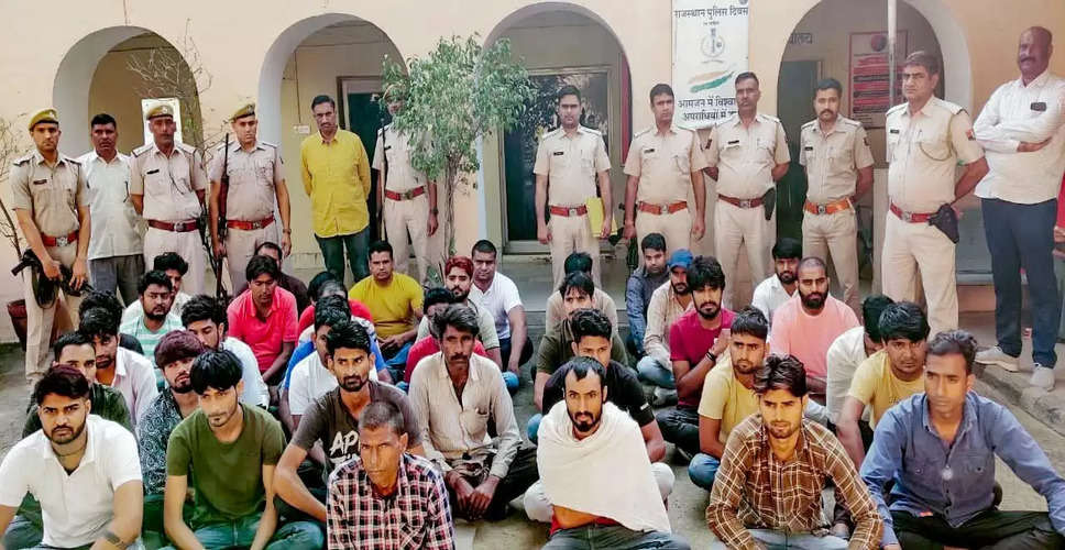 Rajasthan Police Action:राजस्थान पुलिस ने बड़ी कार्रवाई कर बनाया रिकाॅर्ड, एक दिन में दबिश देकर पकड़े 8,950 बदमाश