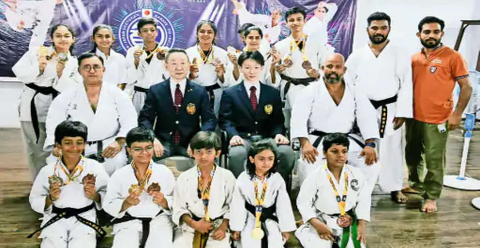 Bhilwara कराटे प्रतियोगिता में भीलवाड़ा के खिलाड़ियों ने जीते 16 पदक