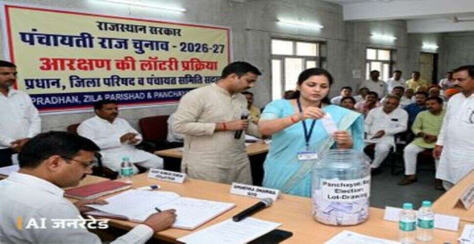 कोटा में आज प्रधान पदों की आरक्षण लॉटरी, 6 पंचायत समितियों में तय होगा आरक्षण; 47% पद महिलाओं के लिए