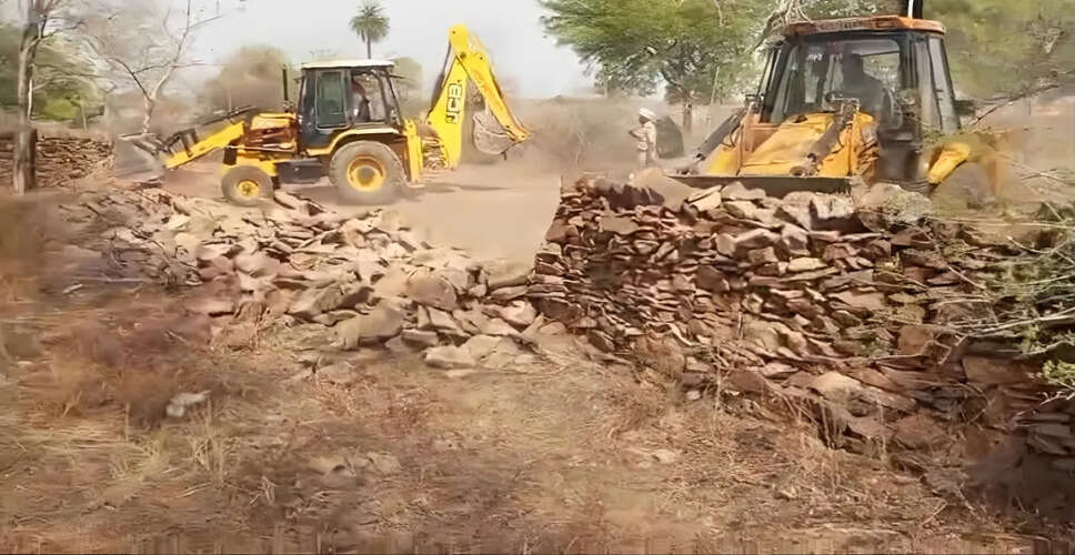 कोटा में केडीए की बड़ी कार्रवाई, 251 करोड़ की 2500 बीघा भूमि से हटाया गया अतिक्रमण