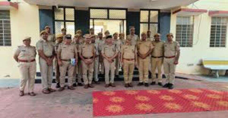 अजमेर रेंज के आईजी का नागौर दौरा, वृत कार्यालय व सदर थाने का वार्षिक निरीक्षण