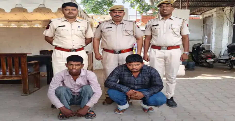 जोधपुर में ऑटो पार्ट्स की दुकान से 14 तोला सोना और नकदी चोरी, दो आरोपी गिरफ्तार; दुकानदार का रिश्तेदार भी शामिल