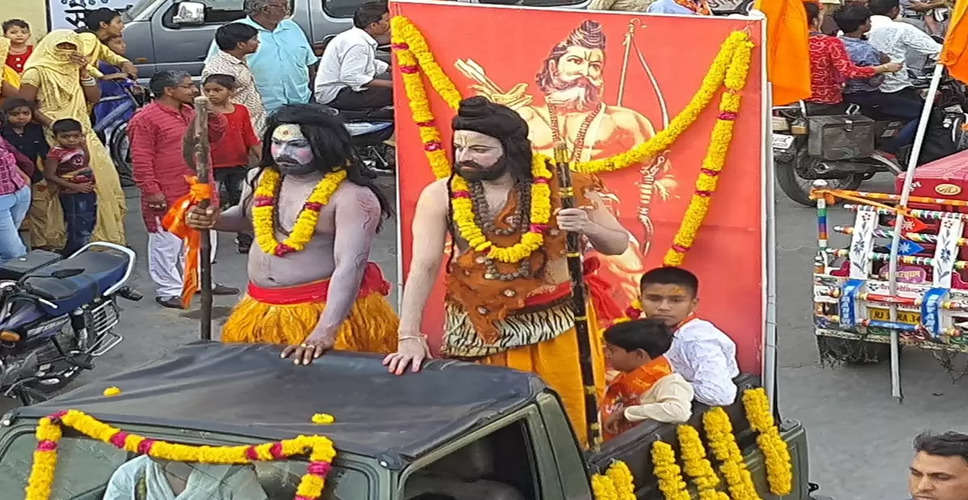 Jalore में भगवान परशुराम का गूंजा जयकारा, निकाली शोभायात्रा