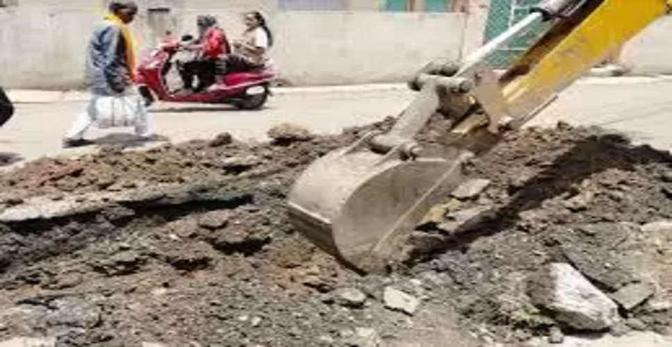 Bikaner पाइप लाइन खुदाई के दौरान जेसीबी ने तोड़ी 33 केवी भूमिगत केबल