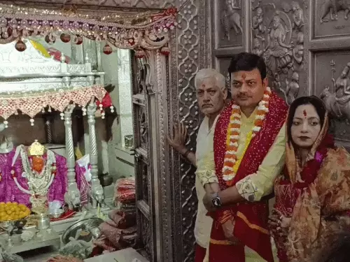 बिहार की सियासत के बीच शाकंभरी धाम पहुंचे मंत्री संजय सिंह, 4 घंटे की विशेष पूजा; डिप्टी सीएम का दौरा रद्द