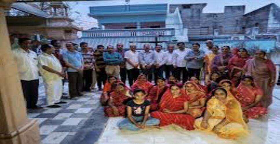 डूंगरपुर में भगवान परशुराम मंदिर का प्रथम पाटोत्सव, 5100 महिलाओं ने निकाली भव्य कलश यात्रा