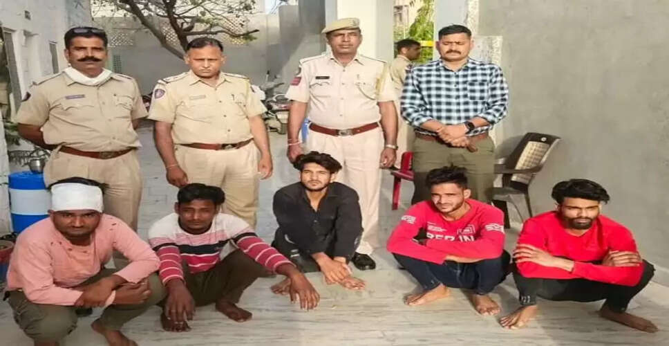 जोधपुर की शास्त्रीनगर पुलिस ने अपहरण और मारपीट के मामले में 24 घंटे में पांच आरोपी दबोचे
