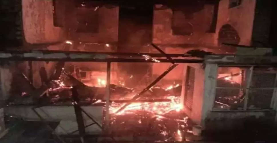 Sawaimadhopur शॉर्ट सर्किट से लगी घर में भीषण आग, नकदी सहित सामान जला 