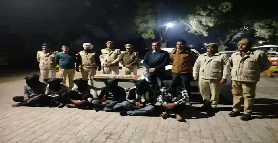 Hanumangarh होटल में खाना खाने रुके लुटेरों को पुलिस ने छापेमारी कर दबोचा, 3 पिस्टल, कारतूस बरामद