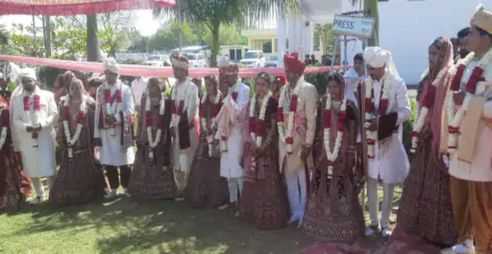 Bhilwara में सिखवाल समाज का हुआ 13वां आदर्श सामूहिक विवाह सम्मेलन,  निकली शोभायात्रा