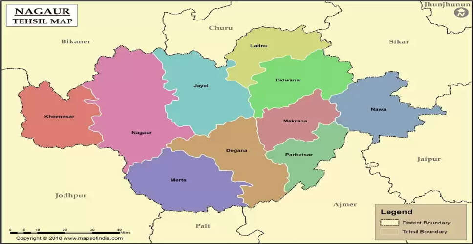 जानिये Nagaur की तहसीलो के बारे में