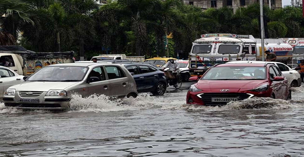 Karoli&nbsp;एक घंटे में 42 मिमी बारिश, सड़कें फिर जलमग्न