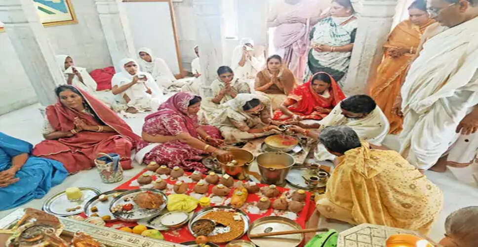 भोरड़ा में चिंतामणि पार्श्वनाथ मंदिर पर ध्वजारोहण, श्रद्धालुओं में उत्साह